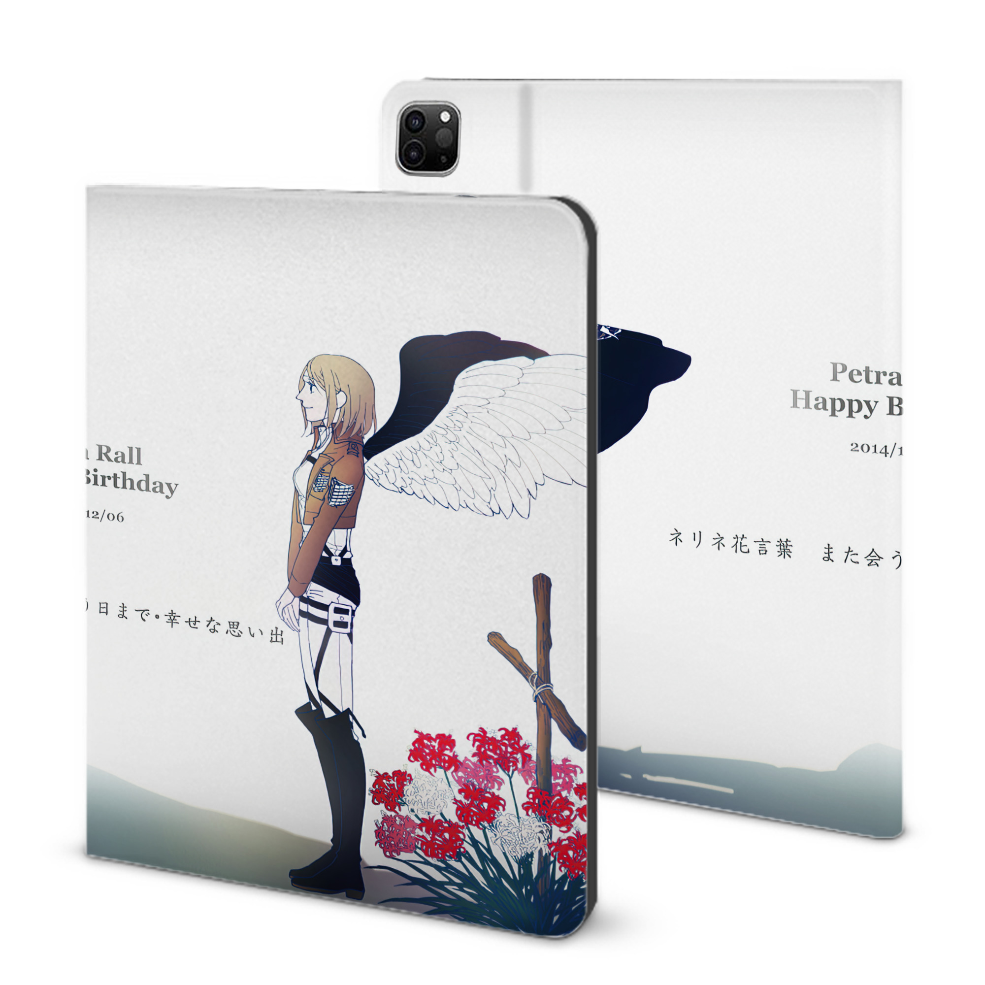 （画像用） 進撃の巨人 Attack on Titan IPad ケース ブック型 PUレザー TPU 耐衝撃 軽量 薄型 ペン収納なし 全面保護 IPad 各モデル対応